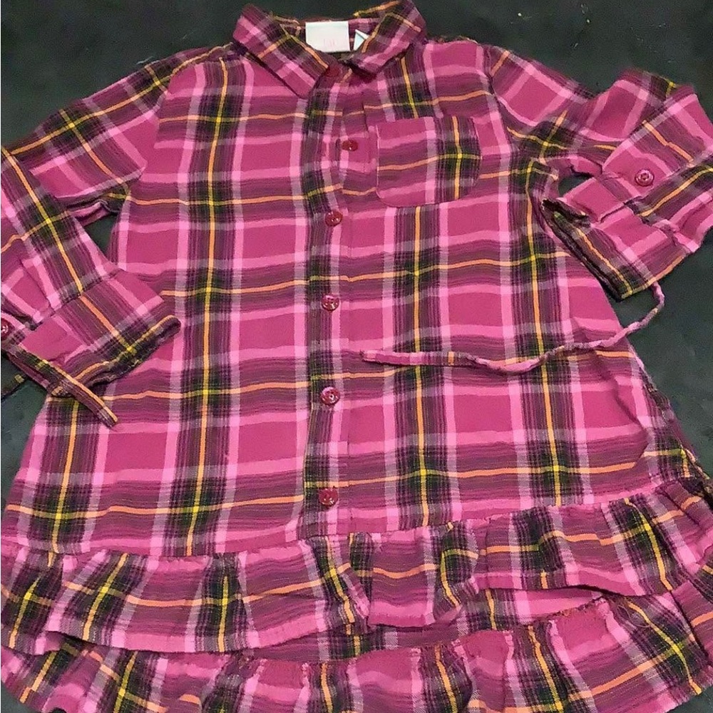 Plaid Pink Button-Up Shirt